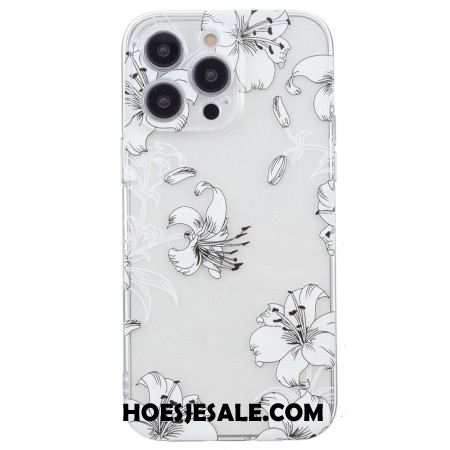 Hoesje Voor iPhone 16 Pro Max Witte Bloemen