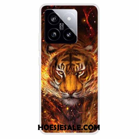 Hoesje Xiaomi 14 Tijger In Vlammen