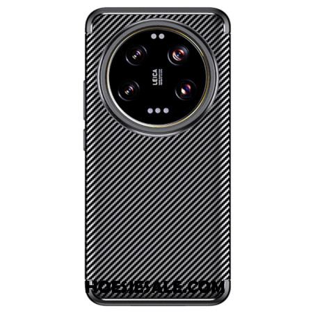 Hoesje Xiaomi 14 Ultra Flexibele Koolstofvezel Bescherming Hoesje