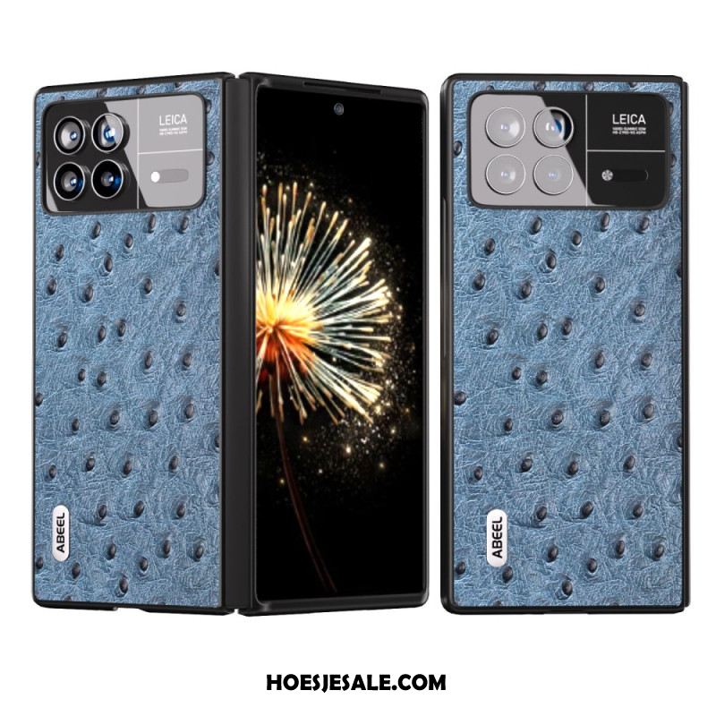 Hoesje Xiaomi Mix Fold 3 Struisvogeltextuur Abeel