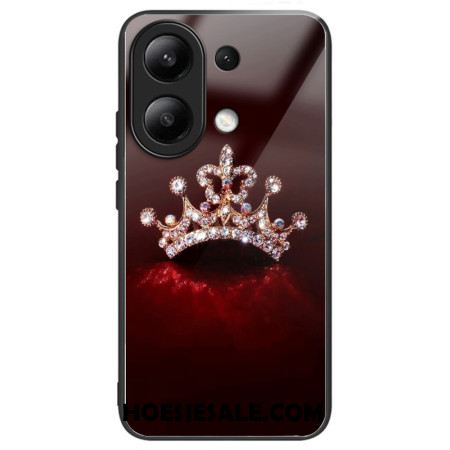 Hoesje Xiaomi Redmi Note 13 4g Gehard Glas Met Diamanten Kroon