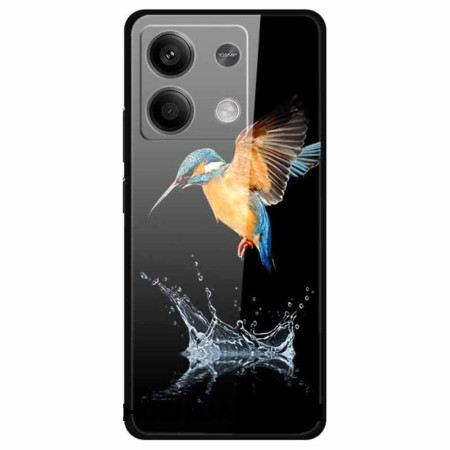 Hoesje Xiaomi Redmi Note 13 5g Gekroonde Vogel Van Gehard Glas Bescherming Hoesje