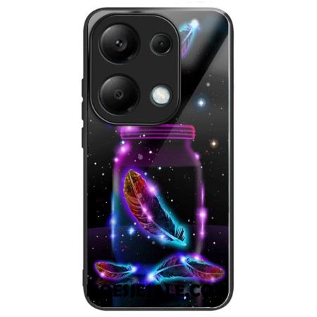 Hoesje Xiaomi Redmi Note 13 Pro 4g Fluorescerende Veer Van Gehard Glas Bescherming Hoesje