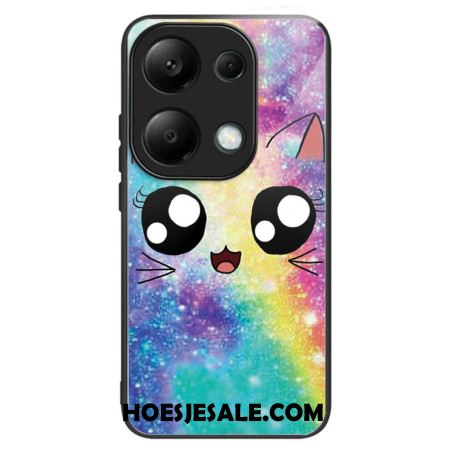 Hoesje Xiaomi Redmi Note 13 Pro 4g Gehard Glasregenboog Cat Bescherming Hoesje