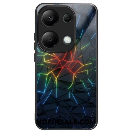 Hoesje Xiaomi Redmi Note 13 Pro 4g Geometrie Gehard Glas Bescherming Hoesje