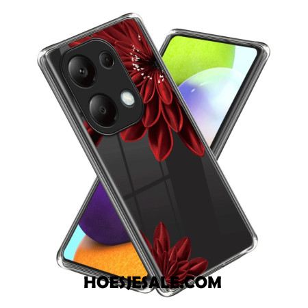 Hoesje Xiaomi Redmi Note 13 Pro 4g Rode Bloem Bescherming Hoesje