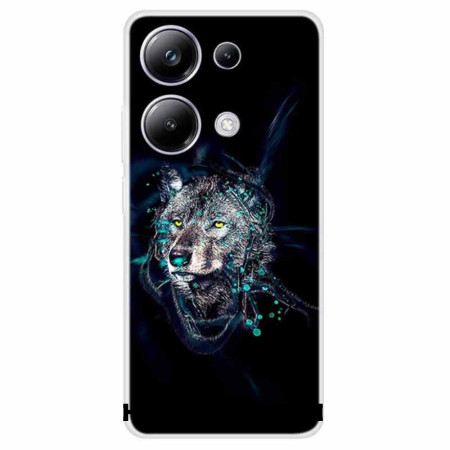 Hoesje Xiaomi Redmi Note 13 Pro 4g Wolfafdruk Bescherming Hoesje