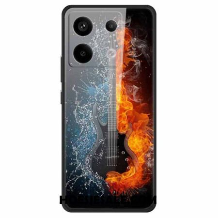 Hoesje Xiaomi Redmi Note 13 Pro 5g Gitaar Van Gehard Glas Van Ijs En Vuur