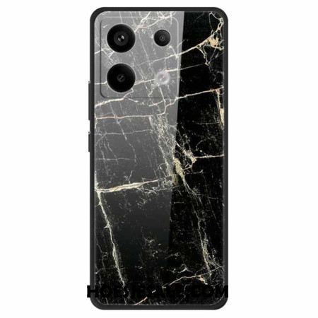 Hoesje Xiaomi Redmi Note 13 Pro 5g Platinazwart Gehard Gehard Glas