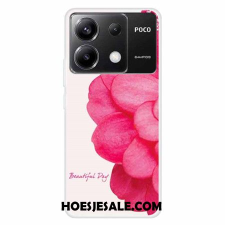 Hoesje Xiaomi Redmi Note 13 Pro 5g Roze Bloem Bescherming Hoesje