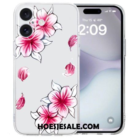 Hoesje iPhone 16 Kersenbloesem Met Transparante Rand Bescherming Hoesje