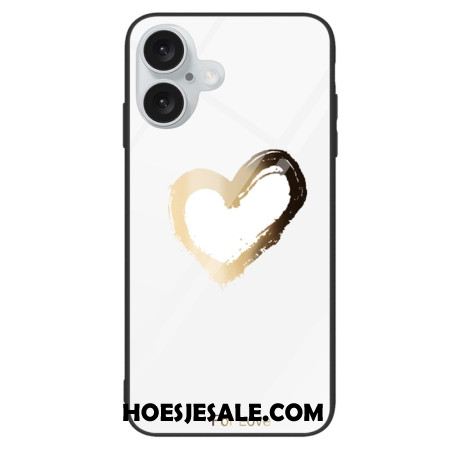 Hoesje iPhone 16 Plus Gehard Glas Voor Liefde Bescherming Hoesje