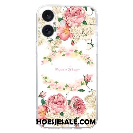 Hoesje iPhone 16 Plus Vintage Rozen Bescherming Hoesje