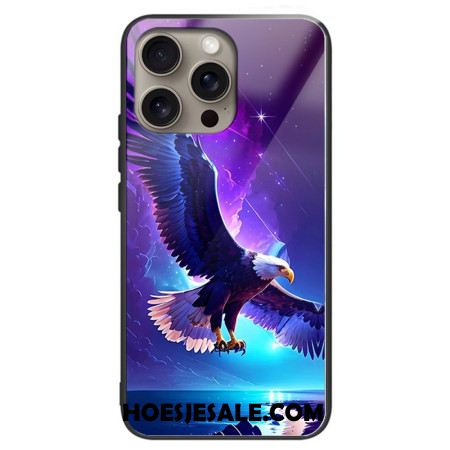 Hoesje iPhone 16 Pro Flying Eagle Gehard Glas Bescherming Hoesje