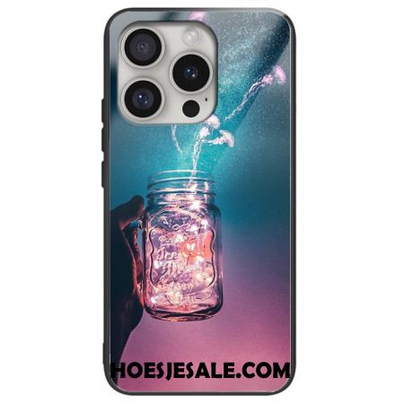 Hoesje iPhone 16 Pro Kwallen Van Gehard Glas In Een Fles