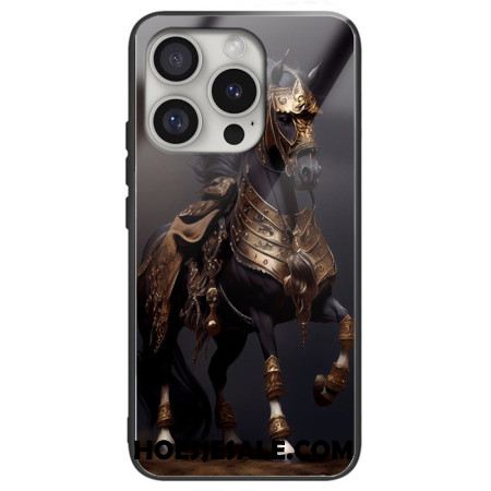 Hoesje iPhone 16 Pro Max Gemaskerd Paard Van Gehard Glas