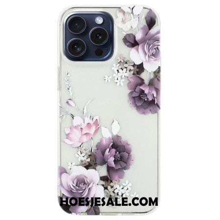 Hoesje iPhone 16 Pro Max Pioenrozen