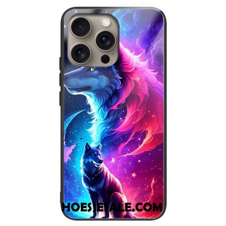 Hoesje iPhone 16 Pro Max Sterrenwolf Van Gehard Glas Bescherming Hoesje