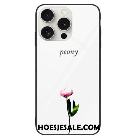 Hoesje iPhone 16 Pro Pioenroos Gehard Glas