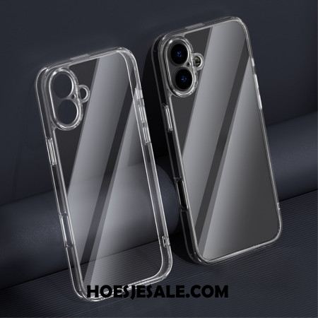 Hoesje iPhone 16 Transparant Gehard Glas