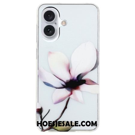 Hoesje iPhone 16 Witte Bloem