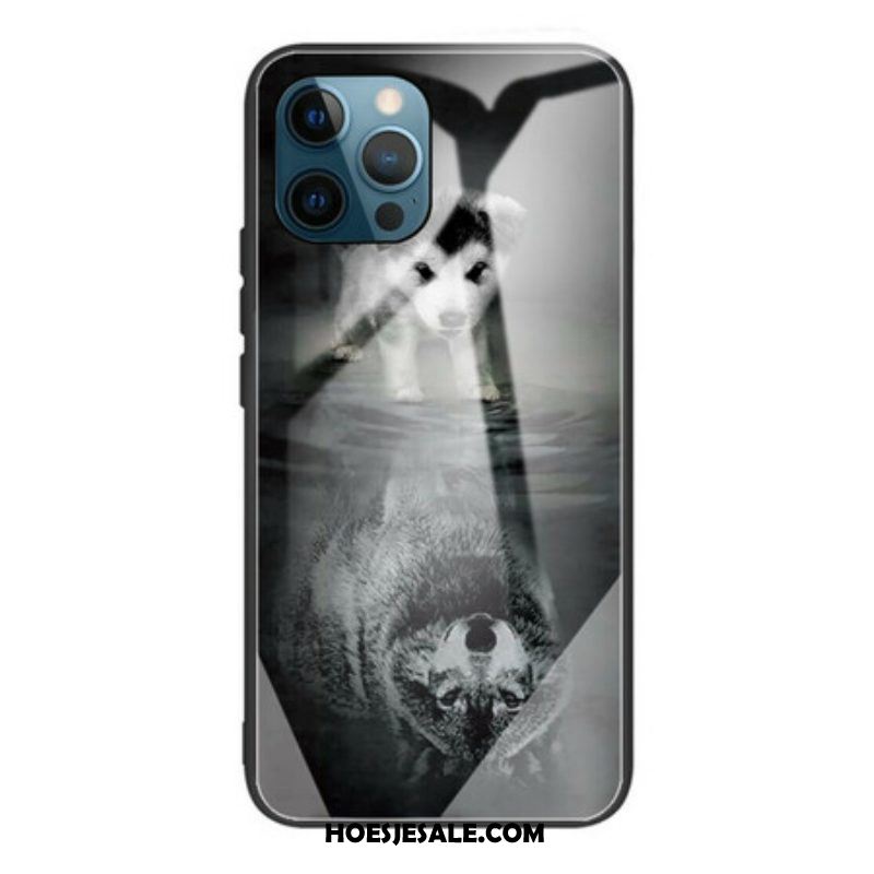 Hoesje voor iPhone 13 Pro Puppy Dream Gehard Glas