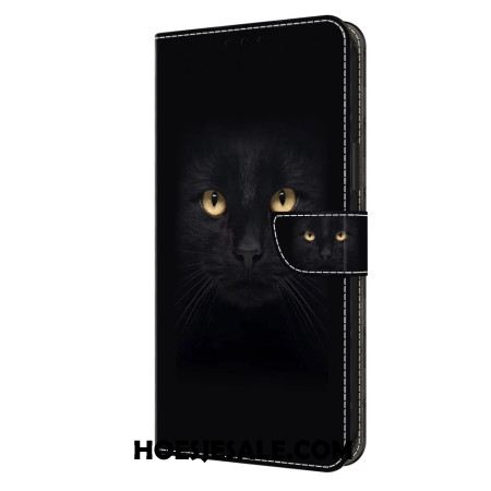 Leren Hoesje Oppo A98 5g Zwarte Kat Bescherming Hoesje