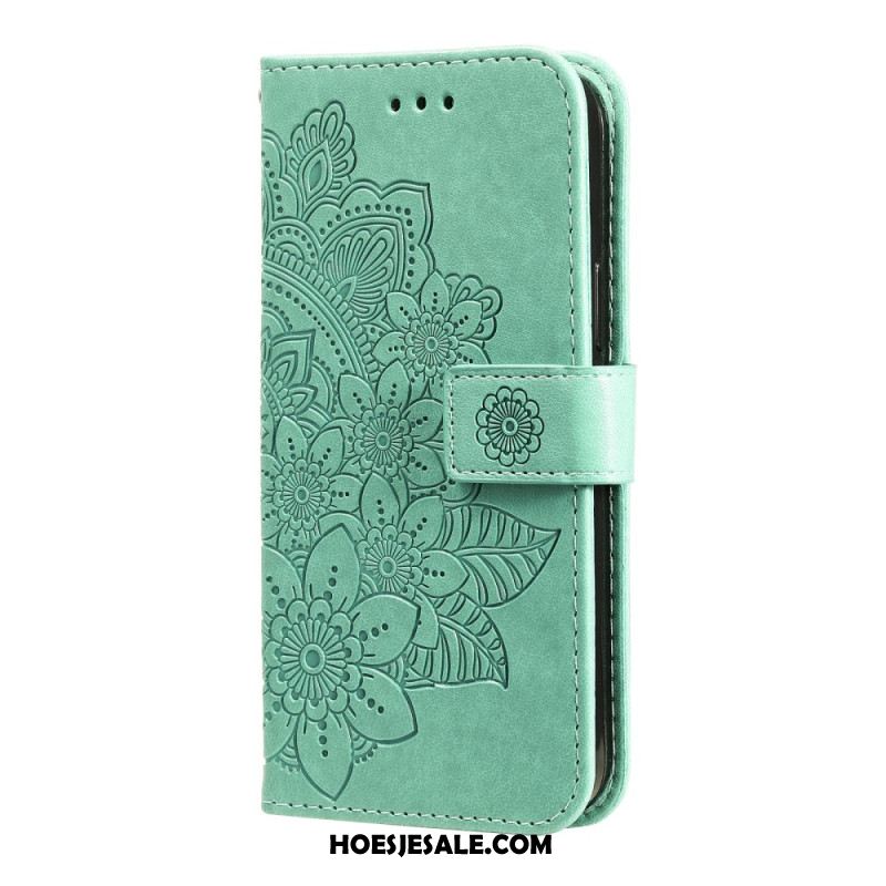 Leren Hoesje Oppo Reno 12f 5g Mandala-print Bescherming Hoesje