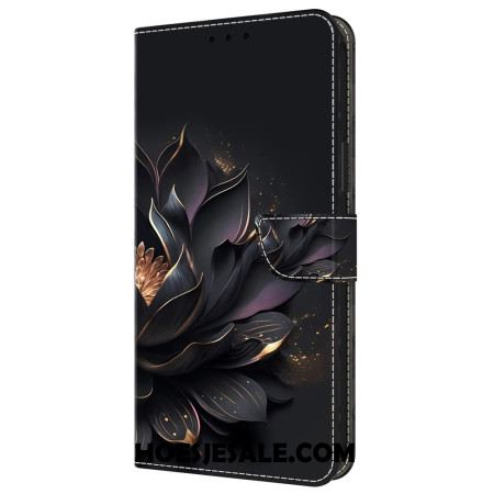 Leren Hoesje Samsung Galaxy A55 5g Paarse Lotus