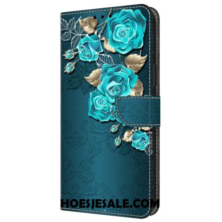 Leren Hoesje Samsung Galaxy A55 5g Roze Blauw