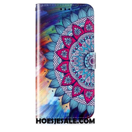 Leren Hoesje Voor Samsung Galaxy S24 5g Mandala-bandpatroon