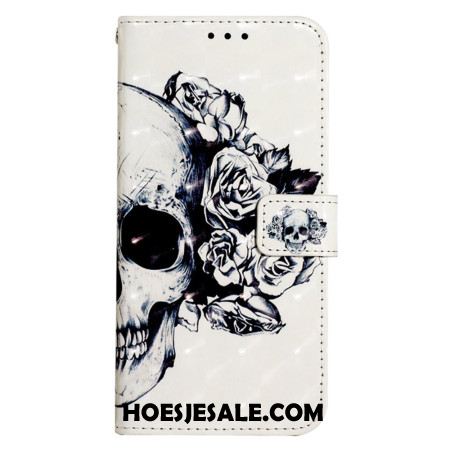 Leren Hoesje Voor Samsung Galaxy S24 Plus 5g Schedel