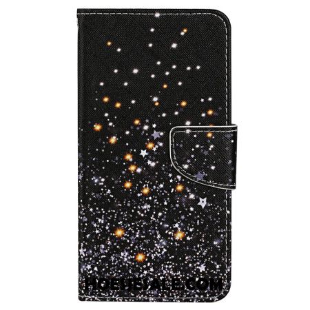 Leren Hoesje Voor Samsung Galaxy S24 Ultra 5g Sterren Met Riem