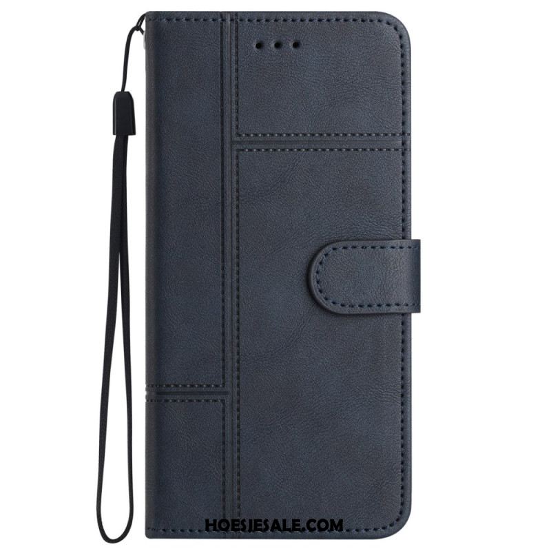 Leren Hoesje Voor Xiaomi 14t Lijnen