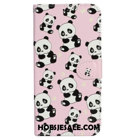 Leren Hoesje Voor Xiaomi 14t Pro Panda's Premium