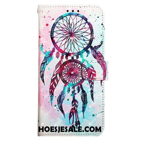 Leren Hoesje Voor Xiaomi Redmi Note 13 4g Aquarel Dromenvanger