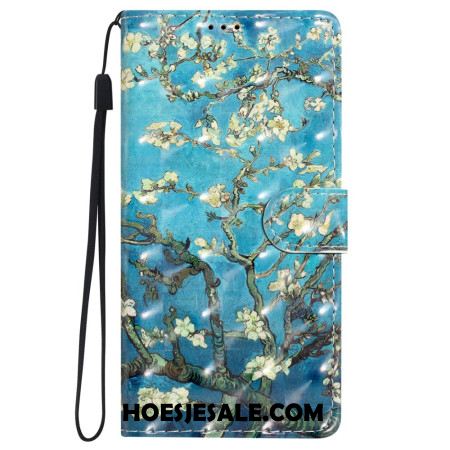 Leren Hoesje Voor iPhone 16 Abrikozenbloesem