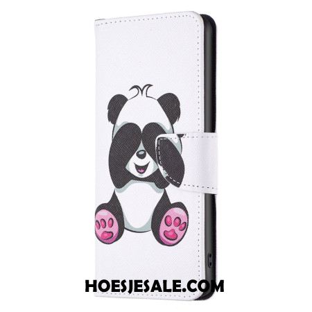 Leren Hoesje Voor iPhone 16 Panda