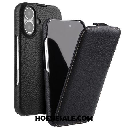 Leren Hoesje Voor iPhone 16 Plus Melkco Verticale Klep