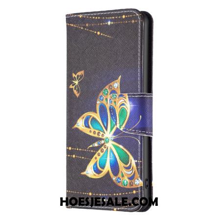 Leren Hoesje Xiaomi Redmi Note 13 5g Vlinders Sieraden