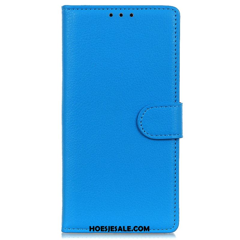 Leren Hoesje Xiaomi Redmi Note 13 Pro 4g Traditioneel Kunstleer Bescherming Hoesje