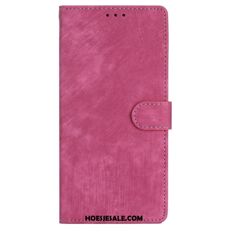 Leren Hoesje iPhone 16 Suède-effect Bescherming Hoesje